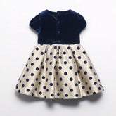 Vestido Moño Puntos Azul Abel & Lula botones